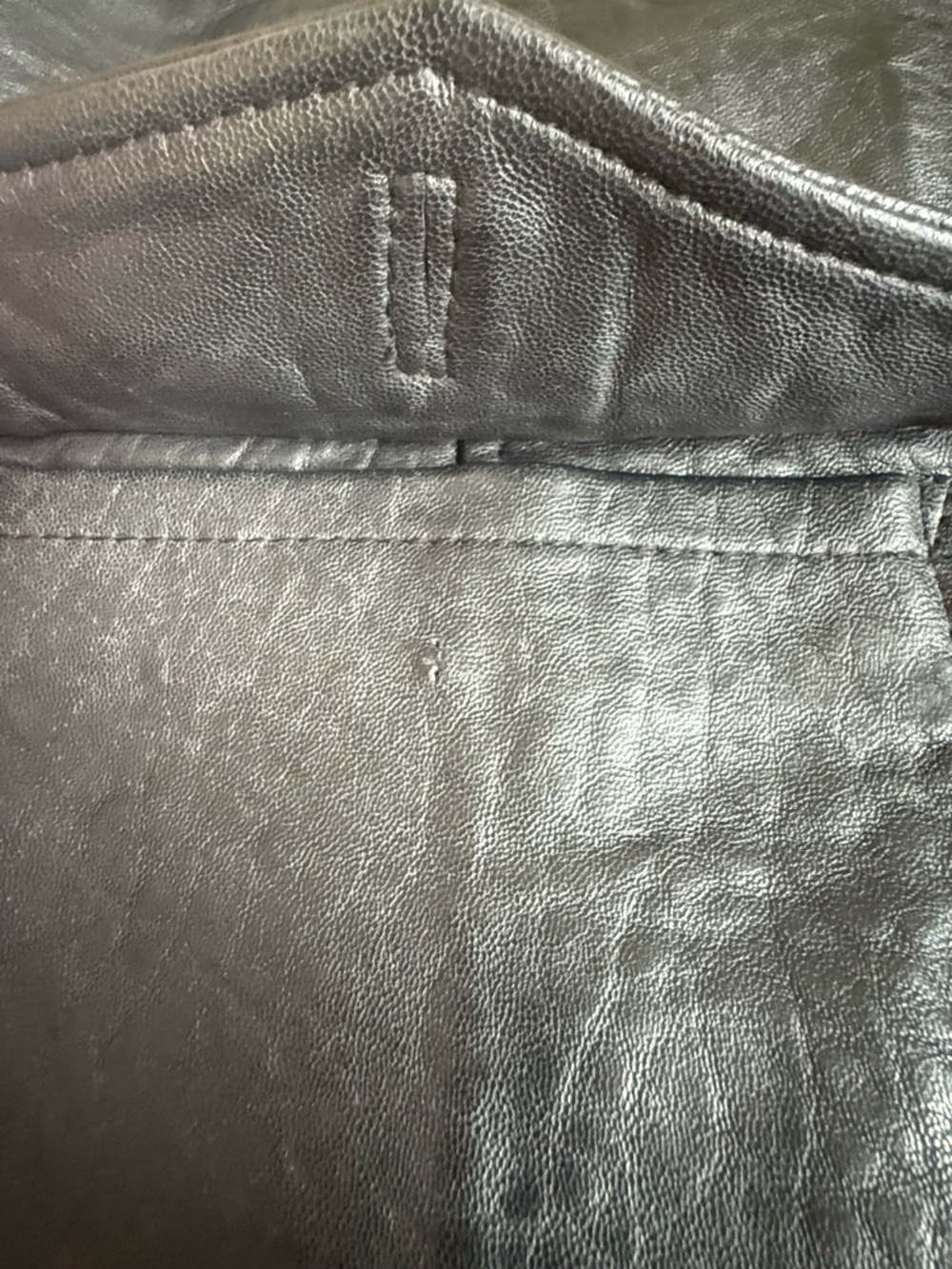 Black Leather Military Field Jacket - Picture 10 of 16